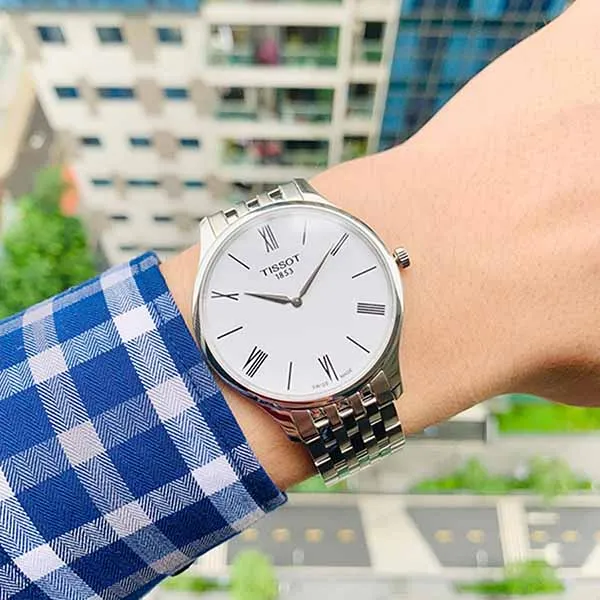 Đồng Hồ Nam Tissot Tradition T063.409.11.018.00 ( T0634091101800) Màu Trắng Bạc - Đồng hồ - Vua Hàng Hiệu