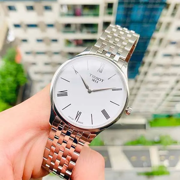Đồng Hồ Nam Tissot Tradition T063.409.11.018.00 ( T0634091101800) Màu Trắng Bạc - Đồng hồ - Vua Hàng Hiệu