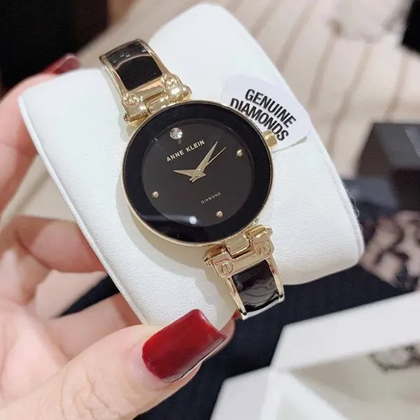 Đồng Hồ Nữ Anne Klein 1980BKGB Kiềng Lắc Màu Đen Vàng - Đồng hồ - Vua Hàng Hiệu