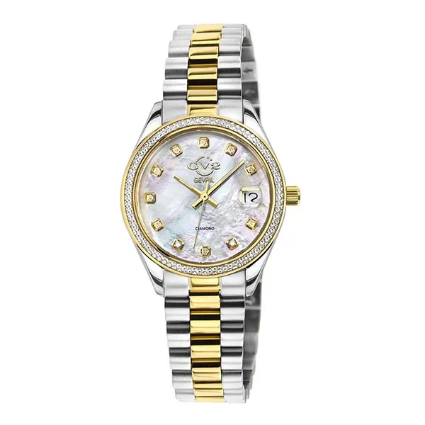 Đồng Hồ Nữ Gevril GV2 Turin Diamond 12424B Màu Demi (Vàng-Bạc)