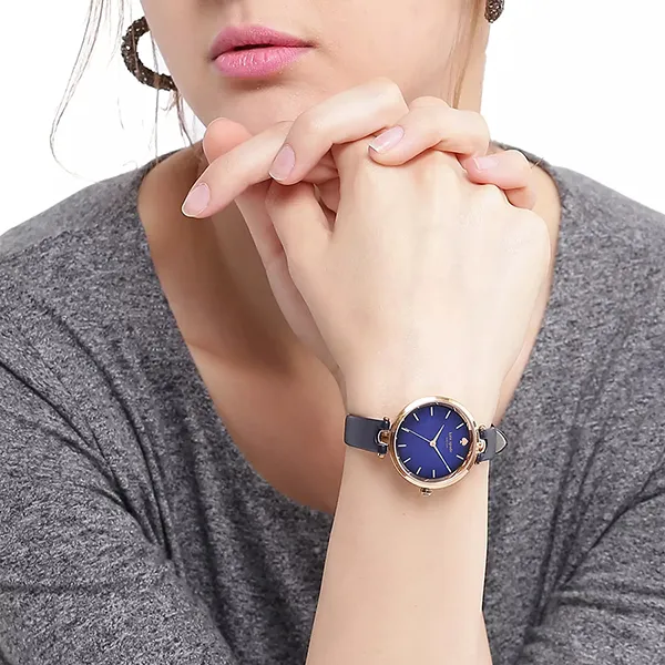 Đồng Hồ Nữ Kate Spade Holland Leather Strap Watch KSW1157 Màu Xanh Navy - Đồng hồ - Vua Hàng Hiệu