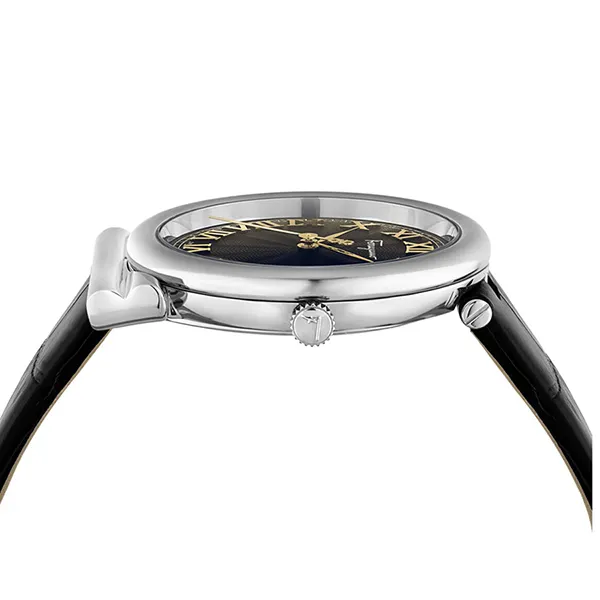 Đồng Hồ Nữ Salvatore Ferragamo Gancini Leather Watch SFUF00621 Màu Đen