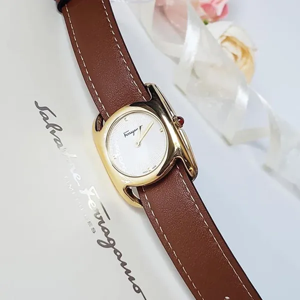 Đồng Hồ Nữ Salvatore Ferragamo Vara Leather Watch SFEL00319 Màu Nâu - Đồng hồ - Vua Hàng Hiệu