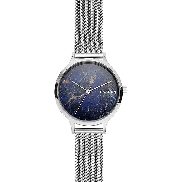 Đồng Hồ Nữ Skagen Anita Watch SKW2718 Màu Bạc Mặt Xanh