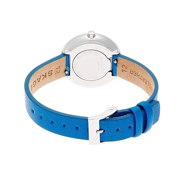 Đồng Hồ Nữ Skagen Quartz Blue Leather Watch SKW2597 Màu Xanh Blue - Đồng hồ - Vua Hàng Hiệu