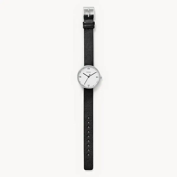 Đồng Hồ Nữ Skagen Signature Leather Watch SKW2663 Màu Đen