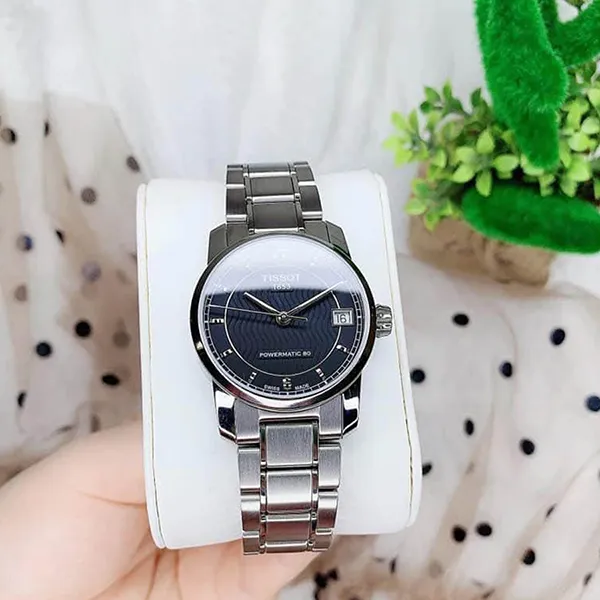 Đồng Hồ Nữ Tissot T-Classic Automatic Black Dial Titanium Ladies T087.207.44.057.00 Màu Bạc - Đồng hồ - Vua Hàng Hiệu