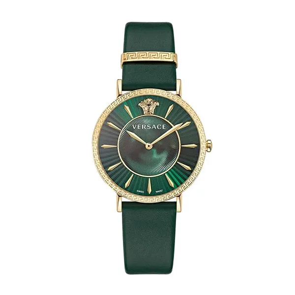 Đồng Hồ Nữ Versace V-Eternal Lady Watch New Arrival PVEJL003-P0022_PNUL Màu Xanh Green