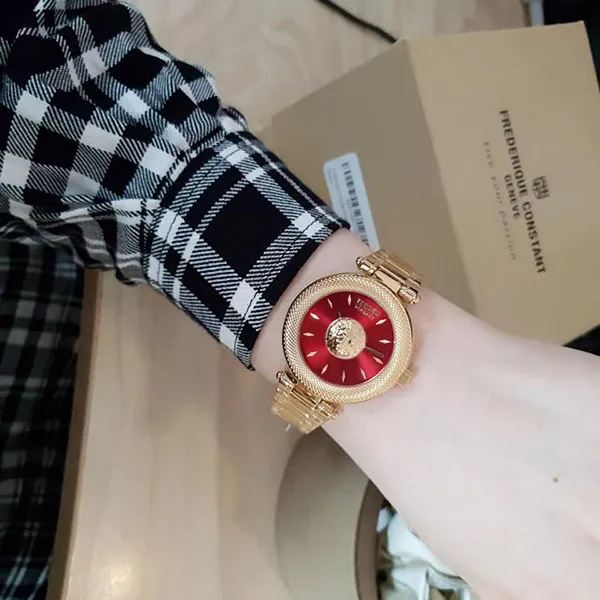 Đồng Hồ Nữ Versus Versace Brick Lane Women's Watch VSP646021 Màu Vàng Đỏ Size 36