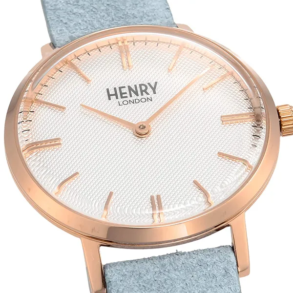 Đồng Hồ Unisex Henry London HL34-S-0344 Màu Xanh Nhạt - Đồng hồ - Vua Hàng Hiệu