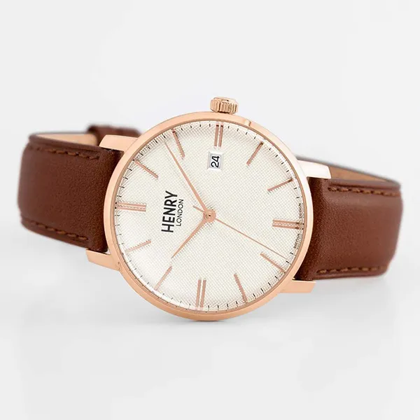 Đồng Hồ Unisex Henry London HL40-S-0348 Màu Nâu
