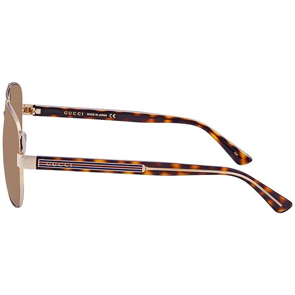 Kính Mát Nam Gucci Brown Aviator Men's Sunglasses GG0528S 008 63