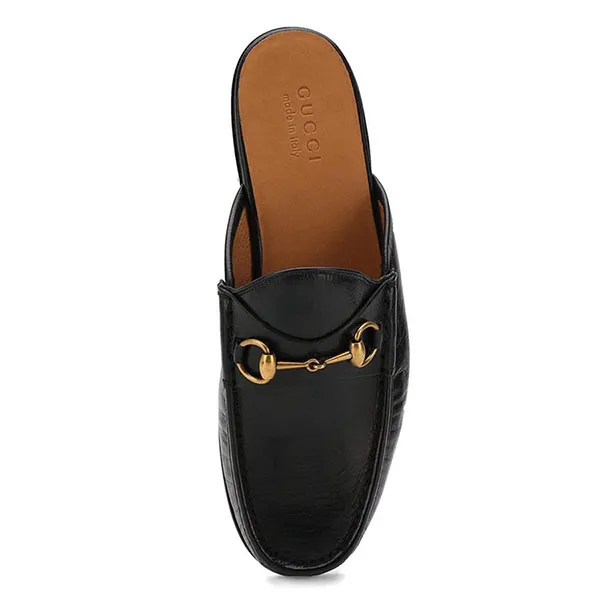 Giày Sục Gucci Horsebit Leather Slipper Loafers Màu Đen Size 5 - Giày - Vua Hàng Hiệu