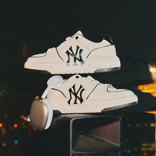 Giày Thể Thao MLB Chunky Liner New York Yankees 3ASXCA12N-50WHS Màu Đen Trắng Size 240 - Giày - Vua Hàng Hiệu