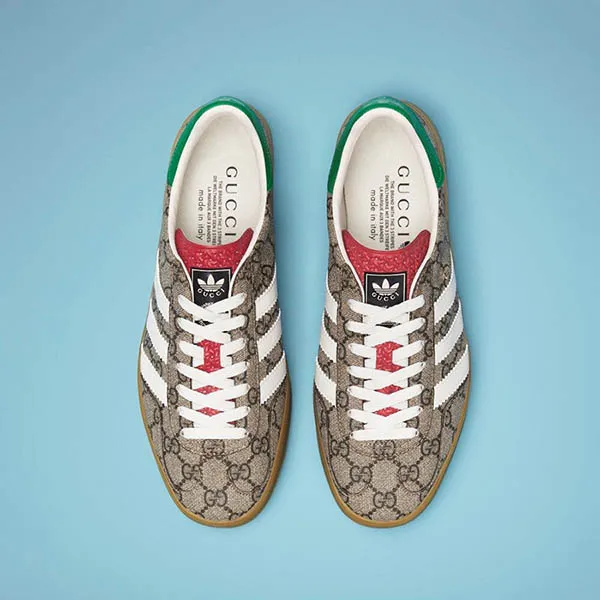 Giày Thể Thao Nữ Adidas × Gucci Women’s Gazelle IE4796 Màu Nâu Be - Giày - Vua Hàng Hiệu