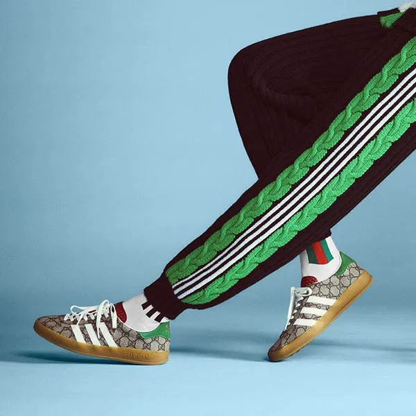 Giày Thể Thao Nữ Adidas × Gucci Women’s Gazelle IE4796 Màu Nâu Be - Giày - Vua Hàng Hiệu