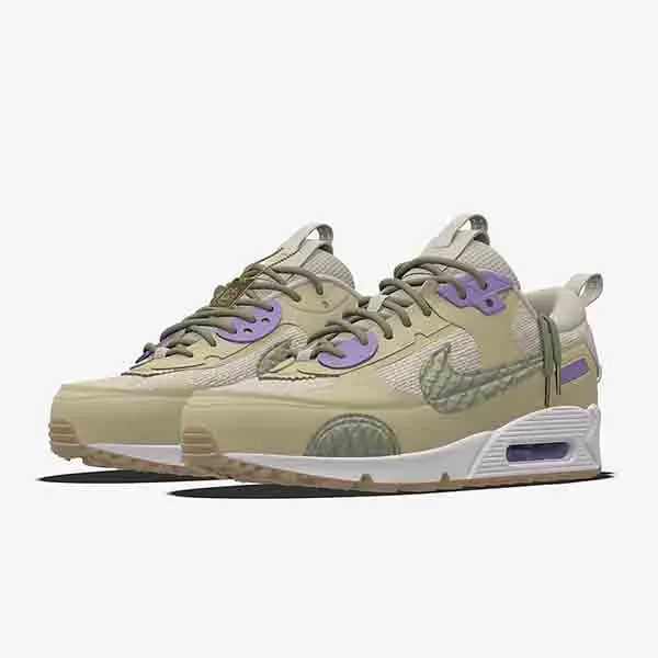 Giày Thể Thao Nữ Nike Air Max 90 Futura Unlocked By You DX5047-900 Màu Xanh Olive Size 43 - Giày - Vua Hàng Hiệu