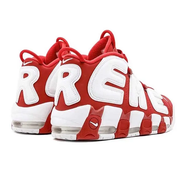 Giày Thể Thao Supreme x Nike Air More Uptempo 902290-600 Màu Đỏ Trắng Size 40.5 - Giày - Vua Hàng Hiệu