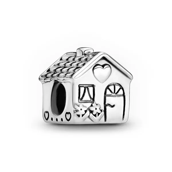 Hạt Vòng Charm Nữ Pandora Family Home Silver Charm 791267 Màu Bạc