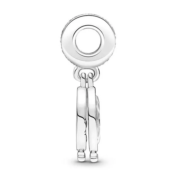 Hạt Vòng Charm Pandora Magnified Star Double Dangle 799640C01 Màu Bạc