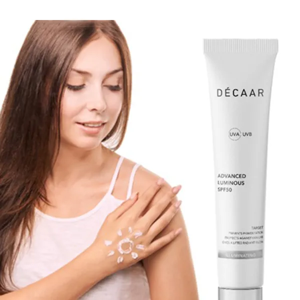 Kem Chống Nắng Nâng Tone Da Décaar Advanced Luminous SPF50 DF01IL01 100ml - Kem chống nắng - Vua Hàng Hiệu