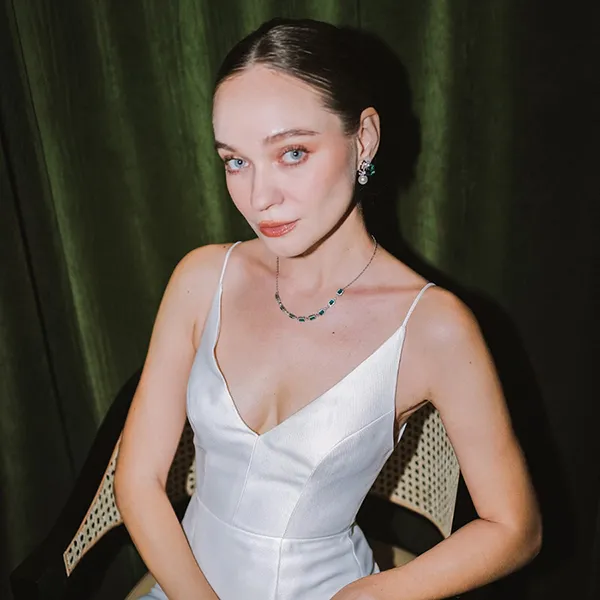 Khuyên Tai Nữ Kya Jewel Cánh Bướm Đá Swarovski Và Ngọc Trai SE52-X Màu Xanh Bạc