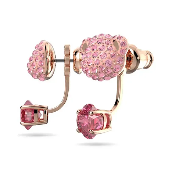 Khuyên Tai Nữ Swarovski Teddy Earring Jacketsbear, Pink, Rose Gold-Tone Plated 5642982 Màu Hồng