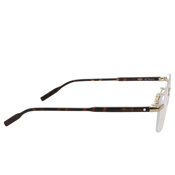 Kính Mắt Cận Nam Montblanc Eyeglasses MB0088O 003 Màu Havana - Vàng
