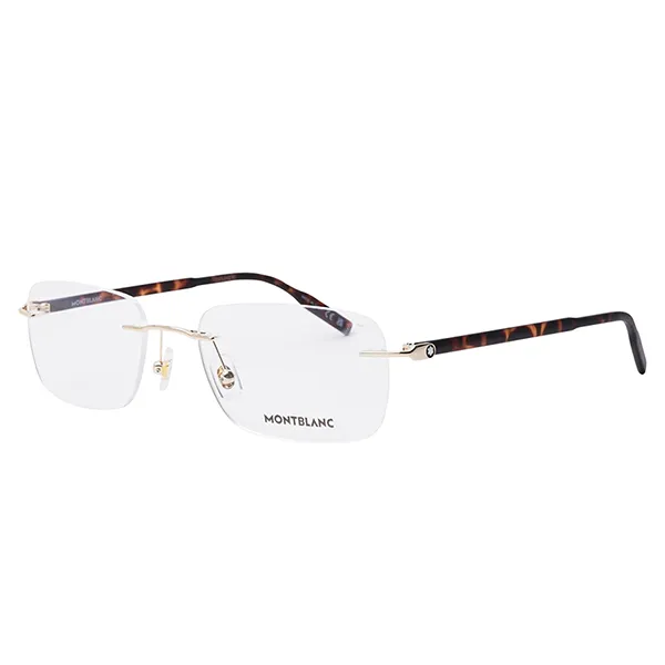 Kính Mắt Cận Nam Montblanc Eyeglasses MB0221O 002 Màu Nâu - Vàng