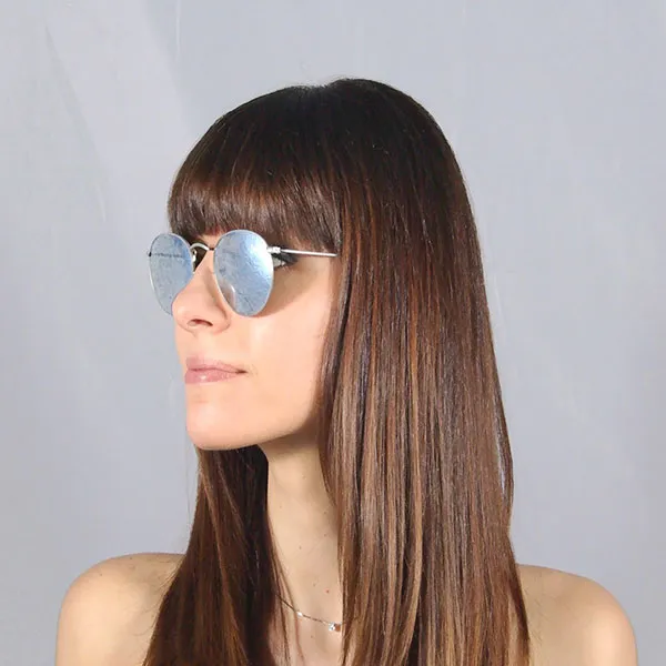 Kính Mát Unisex Rayban Round RB3447 019/30 Silver Mirror Màu Bạc Size 50 - Kính mắt - Vua Hàng Hiệu