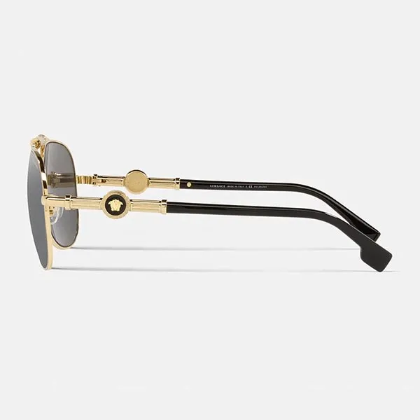 Kính Mát Unisex Versace Medusa Polis Sunglasses O2236-O1002Z359_ONUL Phối Màu Vàng Đen - Kính mắt - Vua Hàng Hiệu