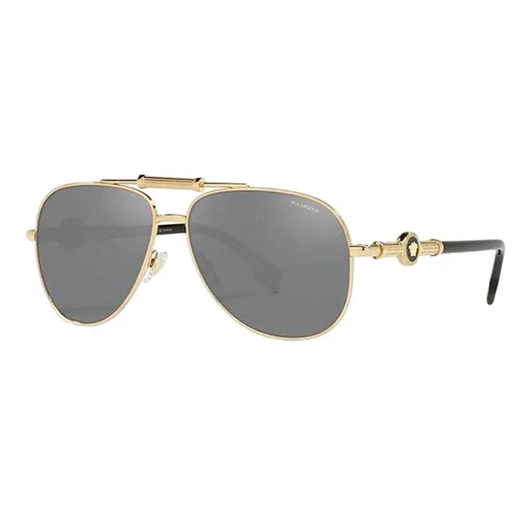 Kính Mát Unisex Versace Medusa Polis Sunglasses O2236-O1002Z359_ONUL Phối Màu Vàng Đen - Kính mắt - Vua Hàng Hiệu