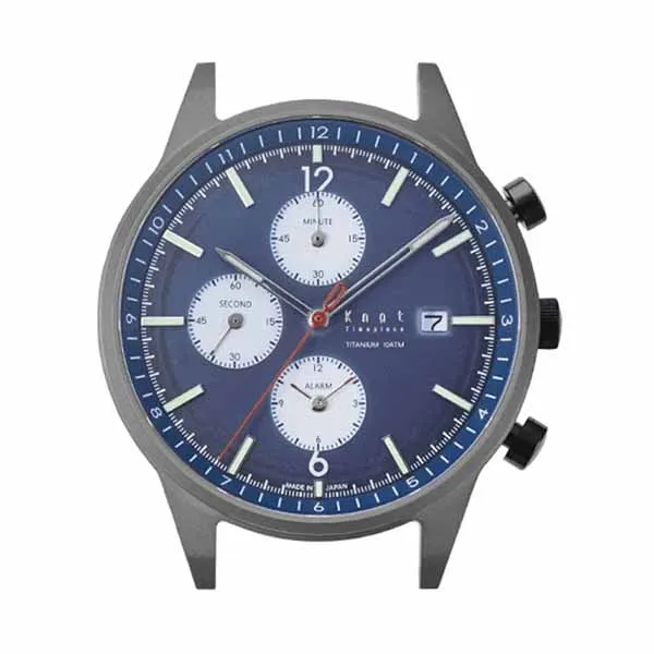 Mặt Đồng Hồ Knot Titanium Solar Chronograhph TSC-39TINV Màu Xanh Navie - Đồng hồ - Vua Hàng Hiệu