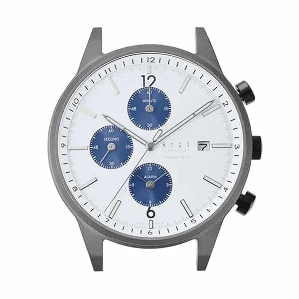 Mặt Đồng Hồ Knot Titanium Solar Chronograhph TSC-39TIWH Màu Trắng - Đồng hồ - Vua Hàng Hiệu