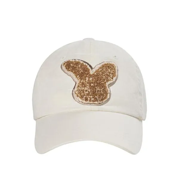 Mũ Acmé De La Vie ADLV Fuzzy Rabbit Boucle Ball Cap Màu Trắng