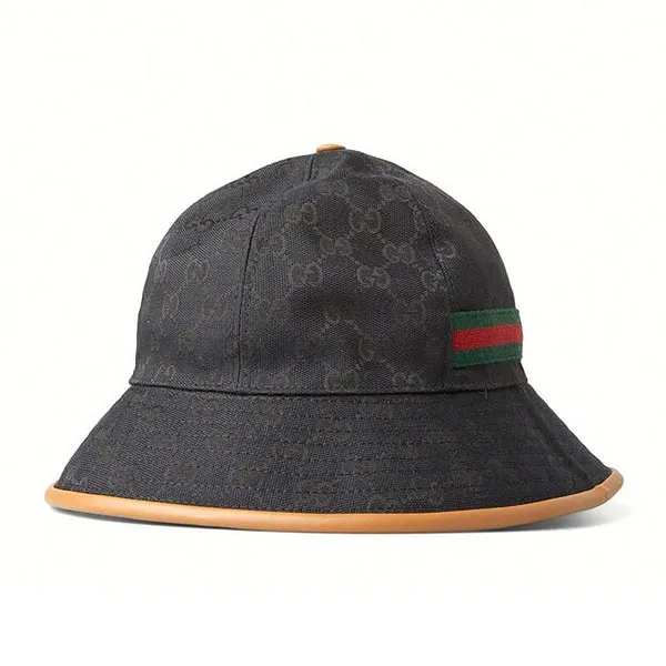 Mũ Gucci GG Monogram Bucket Hat In Black 722377 4HAT8 Màu Đen - 3
