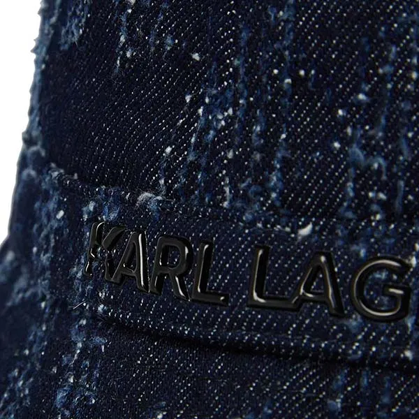 Mũ Karl Lagerfeld K/Skuare Bucket Hat Monogram Denim Màu Xanh Denim