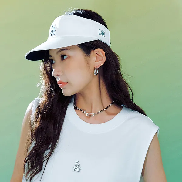 Mũ MLB Athleisure Athleisure Suncap LA Dodgers 3ASC00333-07WHS Màu Trắng - Mũ nón - Vua Hàng Hiệu