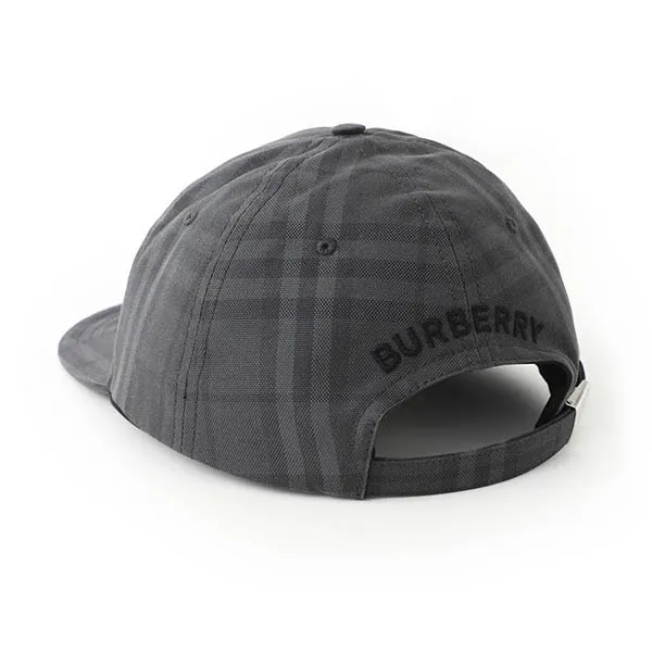Mũ Nam Burberry Vintage Check Cotton Baseball Cap 8056137 Màu Xám Size S