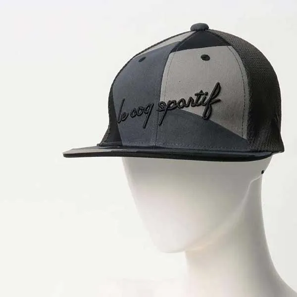 Mũ Nam Le Coq Sportif Men's Patchwork Flat Cap QGBVJC05 Màu Nâu Đen