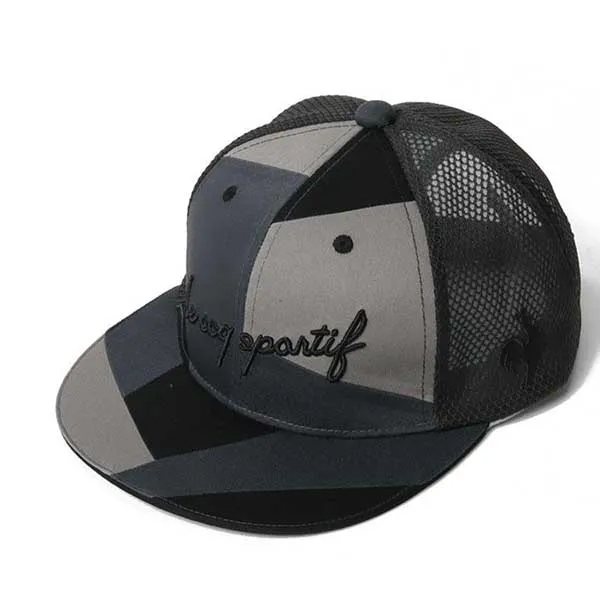Mũ Nam Le Coq Sportif Men's Patchwork Flat Cap QGBVJC05 Màu Nâu Đen