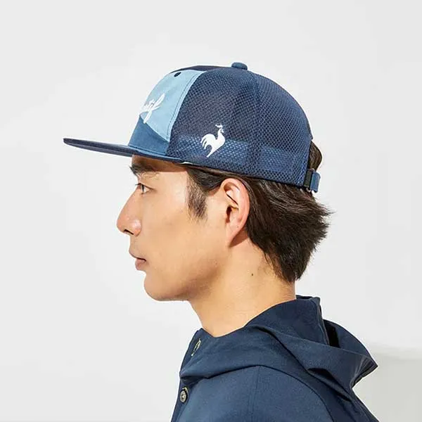 Mũ Nam Le Coq Sportif Men's Patchwork Flat Cap QGBVJC05 Màu Xanh Đen - Mũ nón - Vua Hàng Hiệu