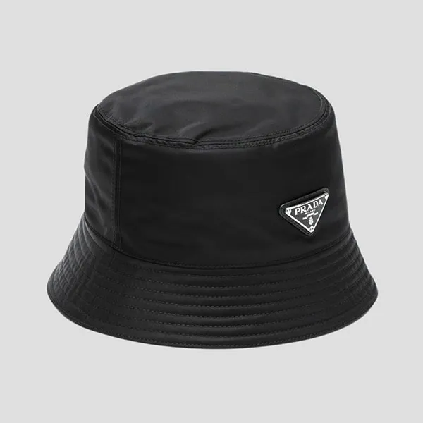 Mũ Nam Prada Black Nylon Fisherman Bucket 2HC1372DMIF0002 Màu Đen - Mũ nón - Vua Hàng Hiệu