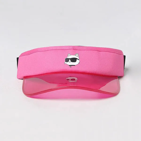 Mũ Trẻ Em Karl Lagerfeld Logo-print Visor Màu Hồng Size 50