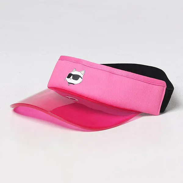 Mũ Trẻ Em Karl Lagerfeld Logo-print Visor Màu Hồng Size 50