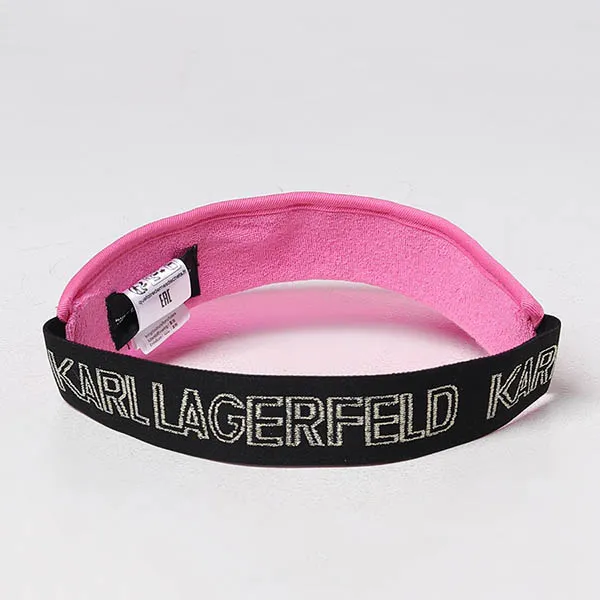 Mũ Trẻ Em Karl Lagerfeld Logo-print Visor Màu Hồng Size 54
