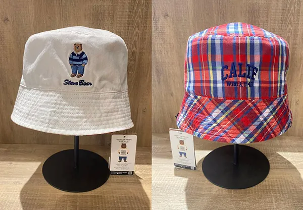 Mũ WHOAU Bucket Club Steve Hai Mặt Màu Trắng - Đỏ - Mũ nón - Vua Hàng Hiệu