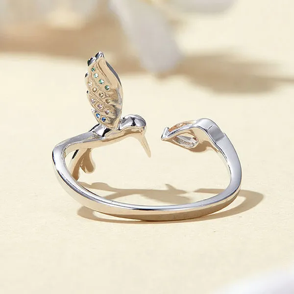 Nhẫn Nữ Kya Jewel Colorful HummingBird Đá CZ Cao Cấp E180 Phối Màu - Trang sức - Vua Hàng Hiệu