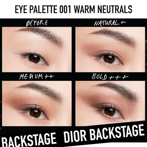 Phấn Mắt Dior Backstage Eye Palette 001 Warm Neutrals 9 Ô Màu 10g