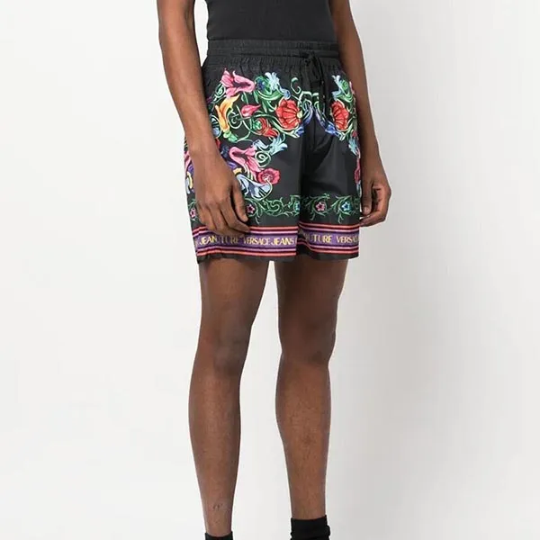 Quần Short Nam Versace V-Emblem Garden Shorts 74GADD17 CQS55 G89 Màu Đen Size 46 - Thời trang - Vua Hàng Hiệu
